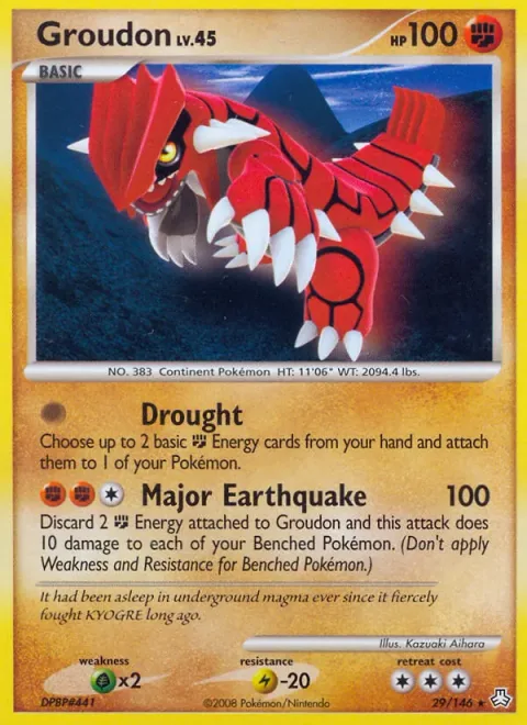 Groudon Lv.45 [Drought | Major Earthquake]
