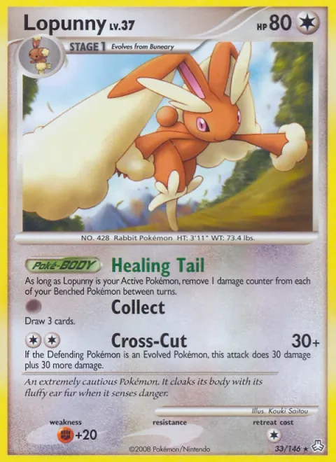 Lopunny Lv.37 [Healing Tail | Collect | Cross-Cut]