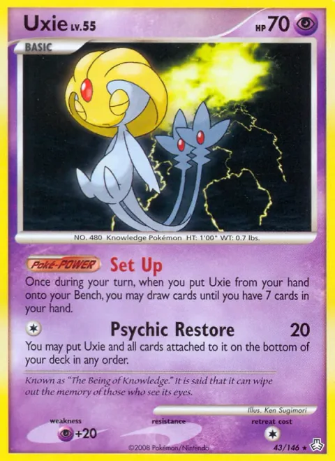 Uxie Lv.55 [Set Up | Psychic Restore]