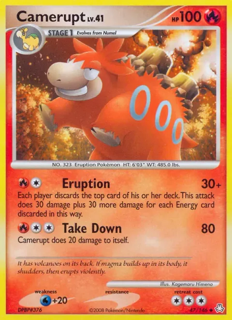 Camerupt Lv.41 [Eruption | Take Down]
