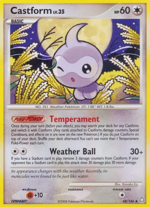 Castform Lv.35 [Temperament | Weather Ball]