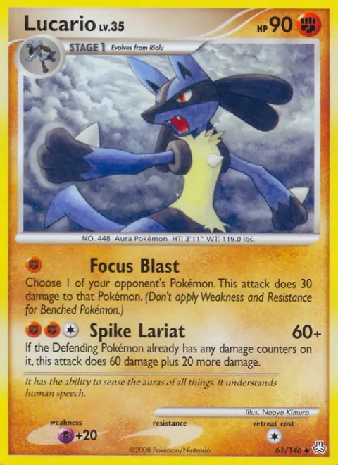Lucario Lv.35 [Focus Blast | Spike Lariat]