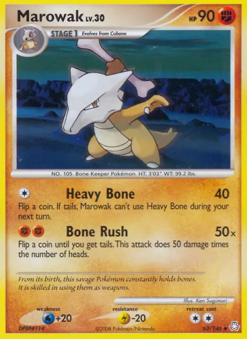 Marowak Lv.30 [Heavy Bone | Bone Rush]