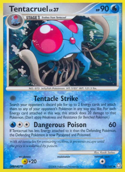 Tentacruel Lv.37 [Tentacle Strike | Dangerous Poison]