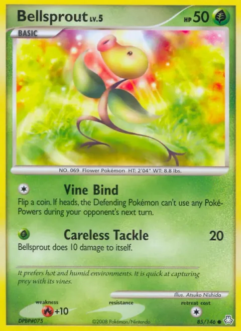Bellsprout Lv.5 [Vine Bind | Careless Tackle]