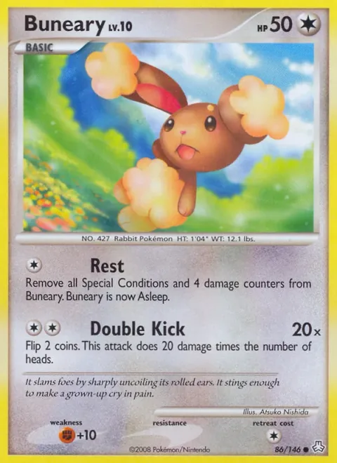 Buneary Lv.10 [Rest | Double Kick]