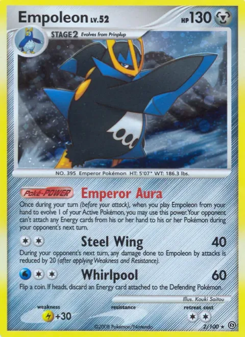 Empoleon Lv.52 [Emperor Aura | Steel Wing | Whirlpool]