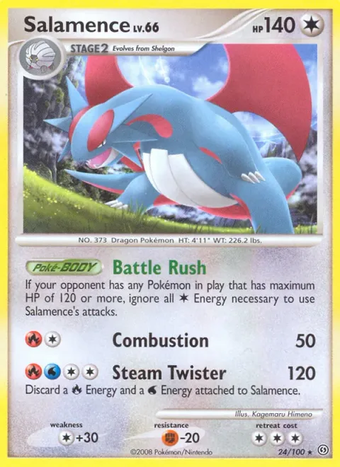 Salamence Lv.66 [Battle Rush | Combustion | Steam Twister]