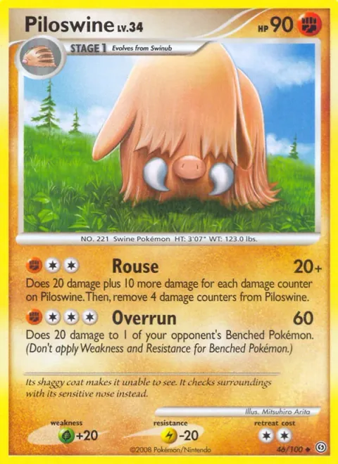 Piloswine Lv.34 [Rouse | Overrun]