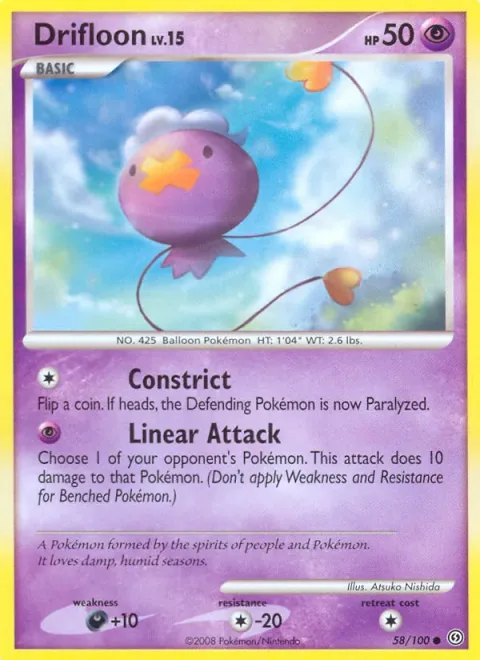 Drifloon Lv.16 [Unburden | Tackle | Big Explosion]