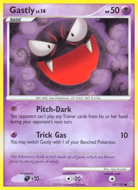 Gastly Lv.14 [Pitch-Dark | Trick Gas]
