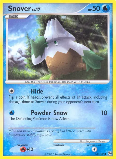 Snover Lv.17 [Hide | Powder Snow]