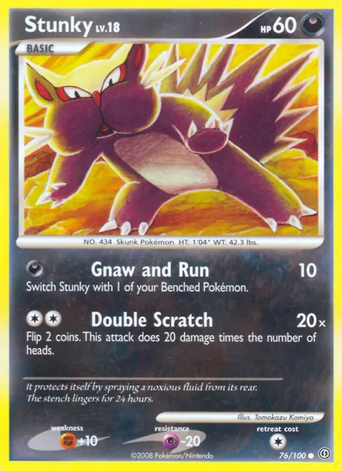 Stunky Lv.18 [Gnaw and Run | Double Scratch]