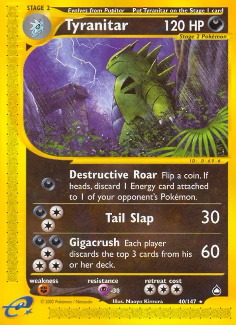 Tyranitar [Destructive Roar | Tail Slap | Gigacrush]