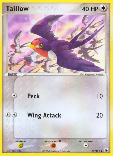 Taillow [Peck | Wing Attack]