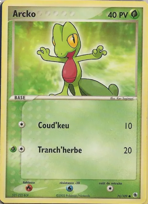 Treecko [Tail Slap | Razor Leaf]
