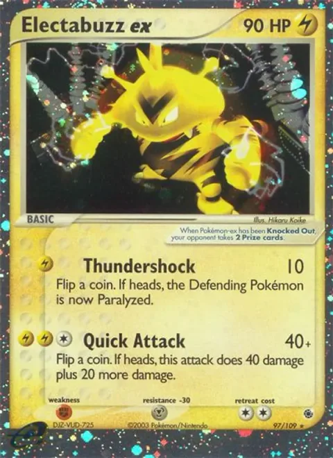 Electabuzz ex [Thundershock | Quick Attack]