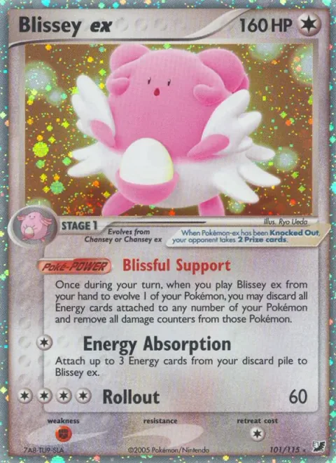 Blissey ex [Blissful Support | Energy Absorption | Rollout]