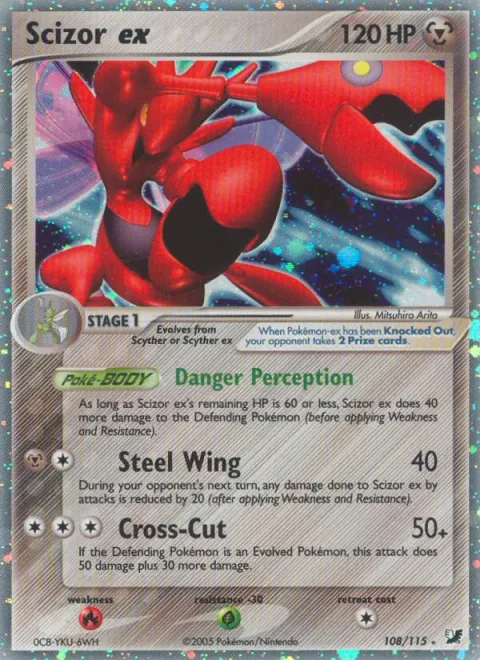 Scizor ex [Danger Perception | Steel Wing | Cross-Cut]