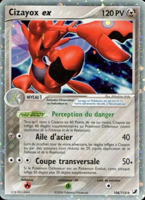 Scizor ex [Danger Perception | Steel Wing | Cross-Cut]
