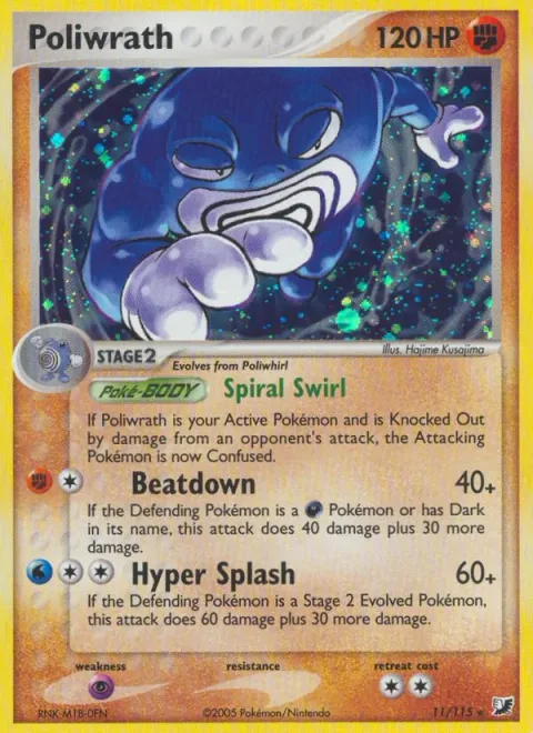 Poliwrath [Spiral Swirl | Beatdown | Hyper Splash]