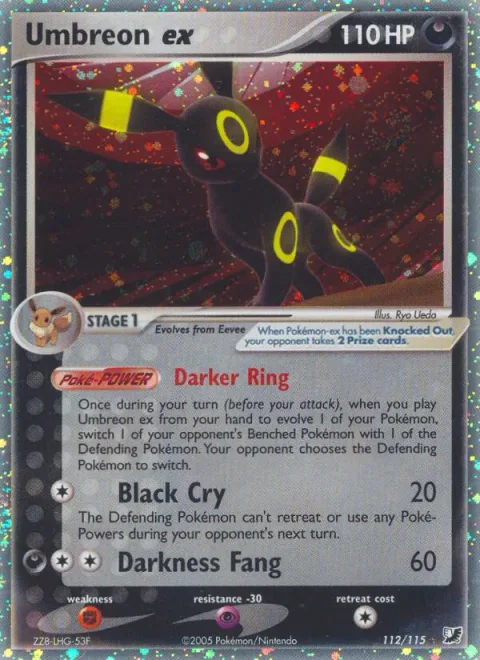 Umbreon ex [Darker Ring | Black Cry | Darkness Fang]