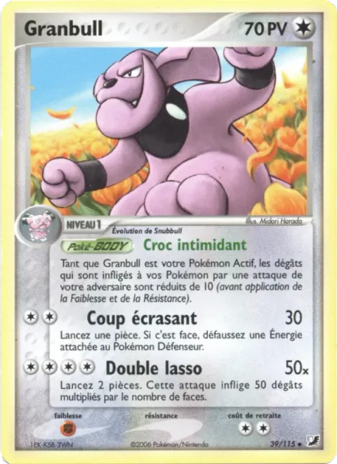 Granbull [Intimidating Fang | Crushing Blow | Double Lariat]
