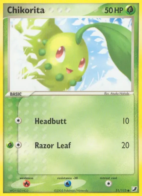 Chikorita [Headbutt | Razor Leaf]