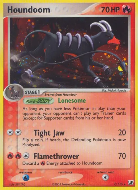 Houndoom [Lonesome | Tight Jaw | Flamethrower]
