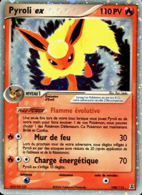 Flareon ex [Evolutionary Flame | Flame Screen | Heat Tackle]