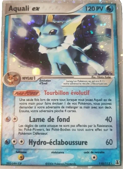 Vaporeon ex [Evolutionary Swirl | Fastwave | Hydrosplash]