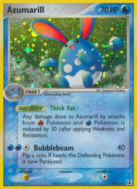 Azumarill [Thick Fat | Bubblebeam]