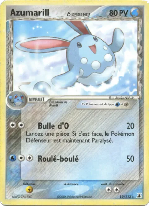 Azumarill δ Delta Species [Bubblebeam | Rolling Tackle]