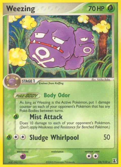 Weezing [Body Odor | Mist Attack | Sludge Whirlpool]