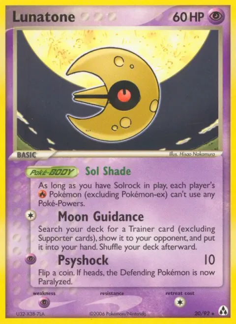 Lunatone [Sol Shade | Moon Guidance | Psyshock]