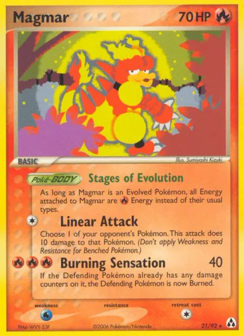 Magmar [Stages of Evolution | Linear Attack | Burning Sensation]