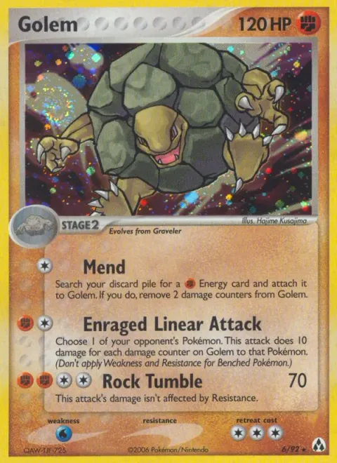 Golem [Mend | Enraged Linear Attack | Rock Tumble]