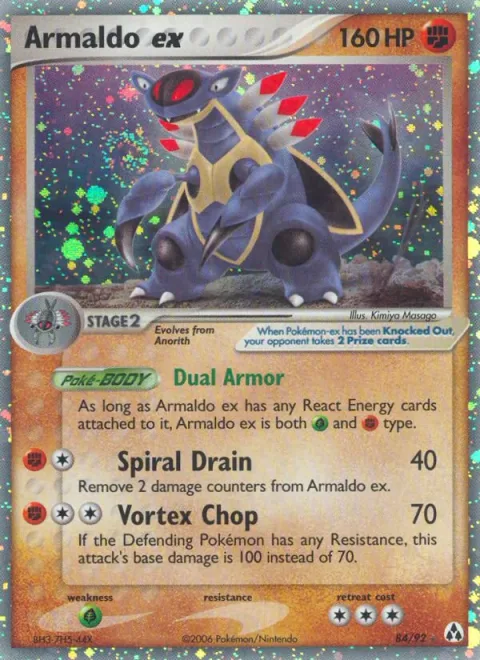 Armaldo ex [Dual Armor | Spiral Drain | Vortex Chop]