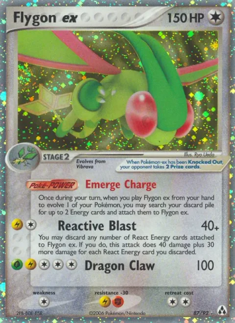 Flygon ex [Emerge Charge | Reactive Blast | Dragon Claw]