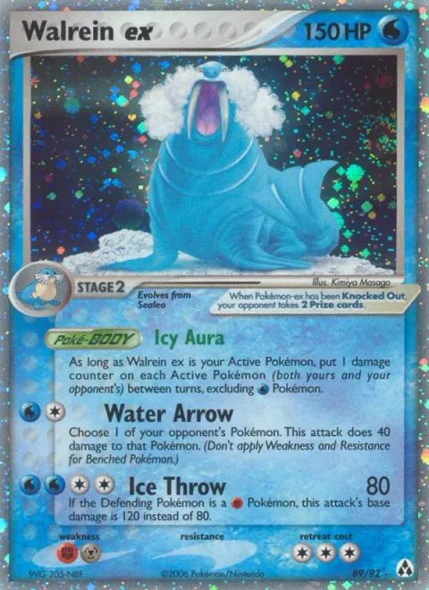 Walrein ex [Icy Aura | Water Arrow | Ice Throw]