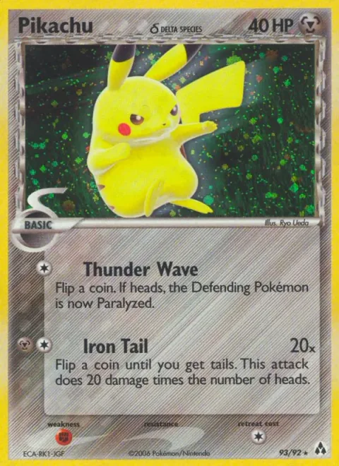 Pikachu δ Delta Species [Thunder Wave | Iron Tail]