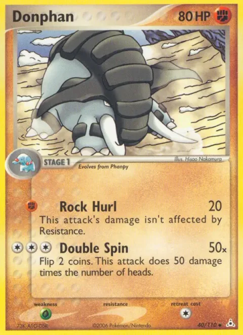 Donphan [Rock Hurl | Double Spin | HP]