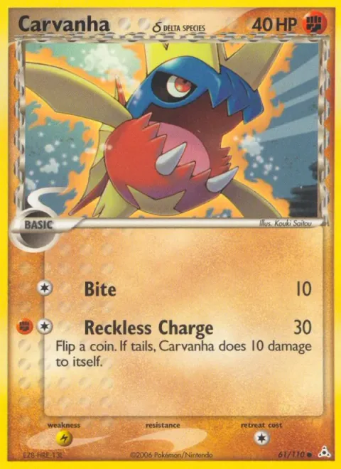 Carvanha δ Delta Species [Bite | Reckless Charge]