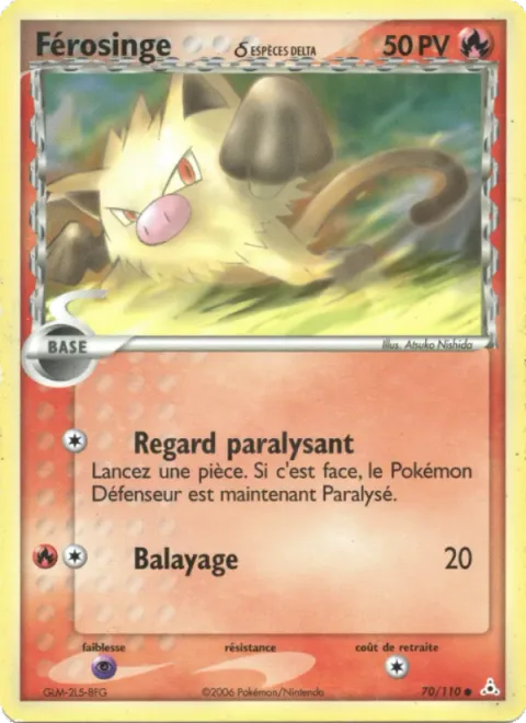 Mankey δ Delta Species [Paralyzing Gaze | Low Kick]