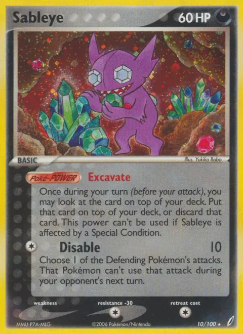 Sableye [Excavate | Disable]