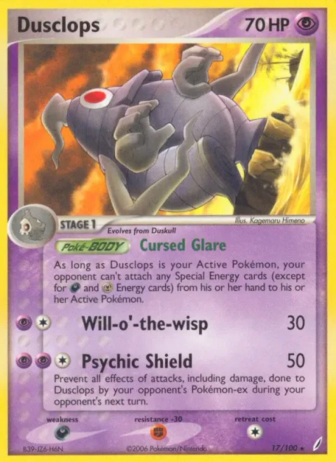 Dusclops [Cursed Glare | Will-o'-the-wisp | Psychic Shield]