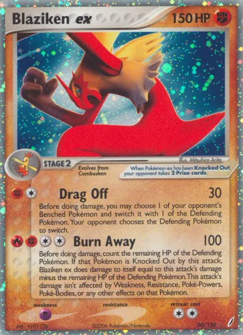 Blaziken ex [Drag Off | Burn Away]
