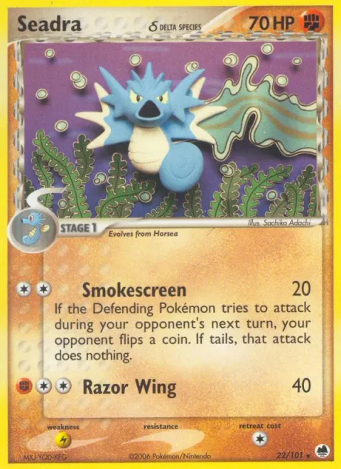 Seadra δ Delta Species [Smokescreen | Razor Wing]