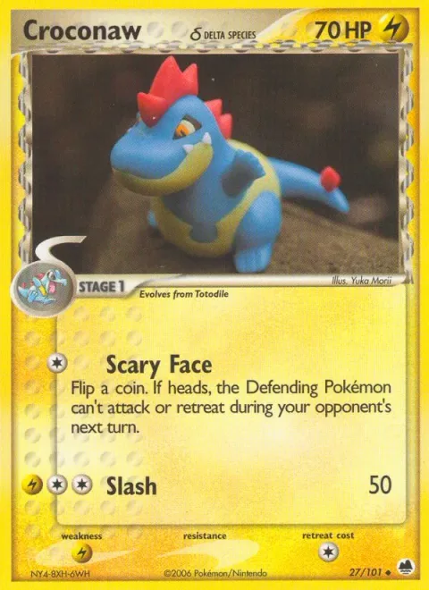 Croconaw δ Delta Species [Scary Face | Slash]