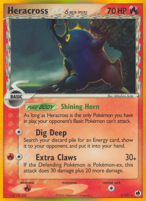 Heracross δ Delta Species [Shining Horn | Dig Deep | Extra Claws]